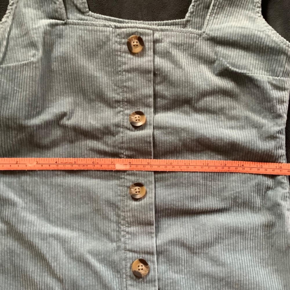 Whimsy + Row Light Blue Button-Front Mini Dress - Picture 7 of 10
